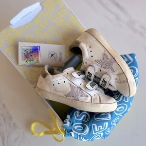 Golden Goose Girl's Ballstar Glitter Sneakers